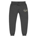 unisex fleece sweatpants charcoal heather front ccaf